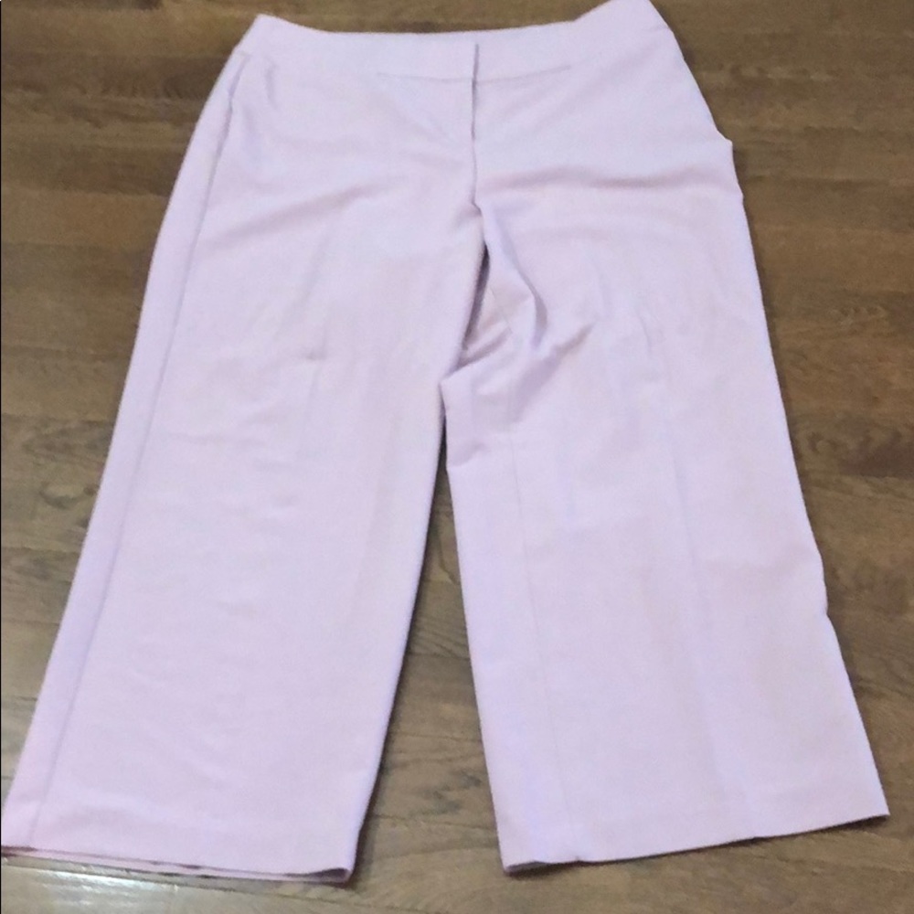 LANE BRYANT DUSTY PINK WIDE LEG PANTS 20